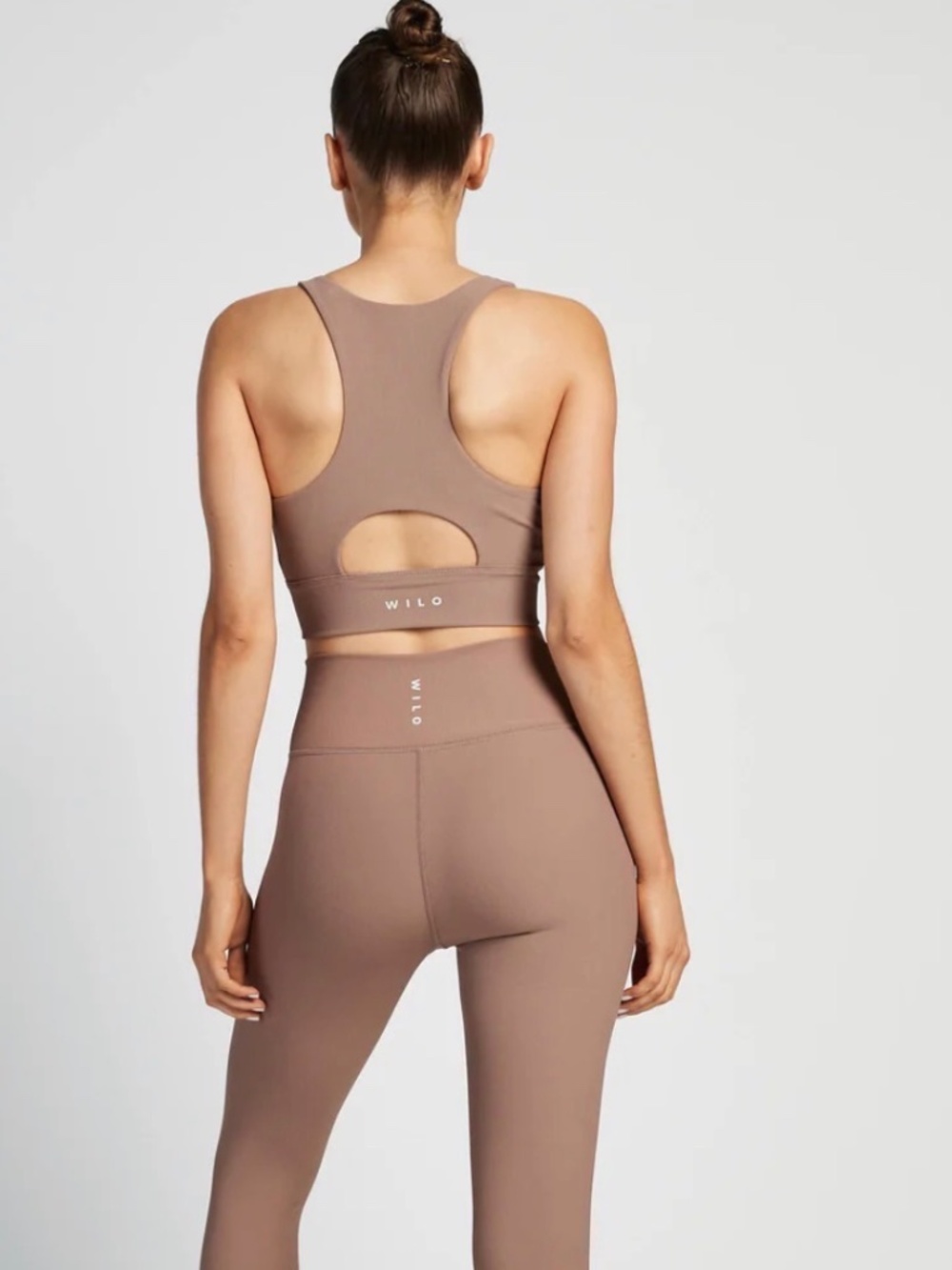 WILO Australia Base Ribbed Longline Sports‎ Bra Latte Size XS AA